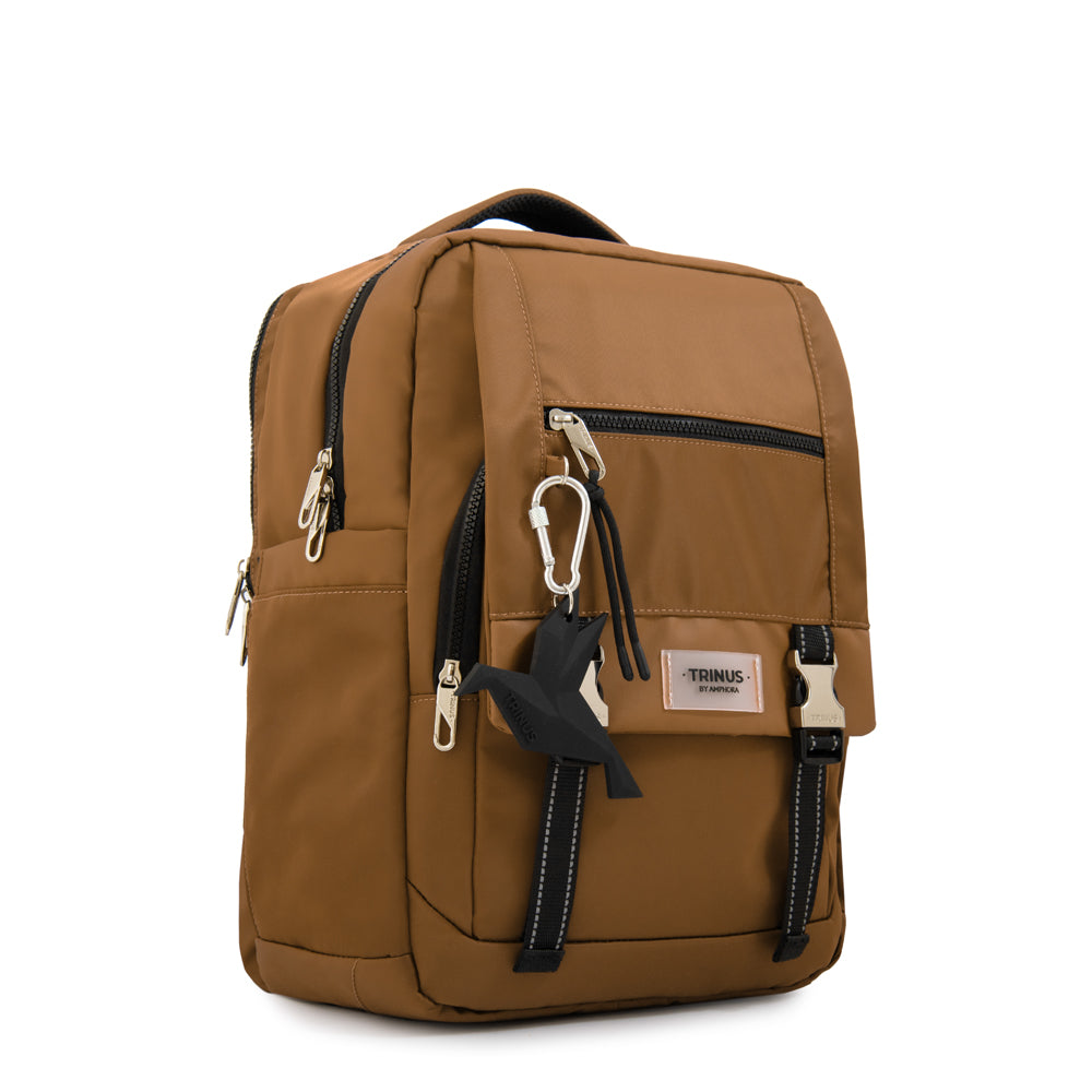 Mochila travel grande dania beige oscuro
