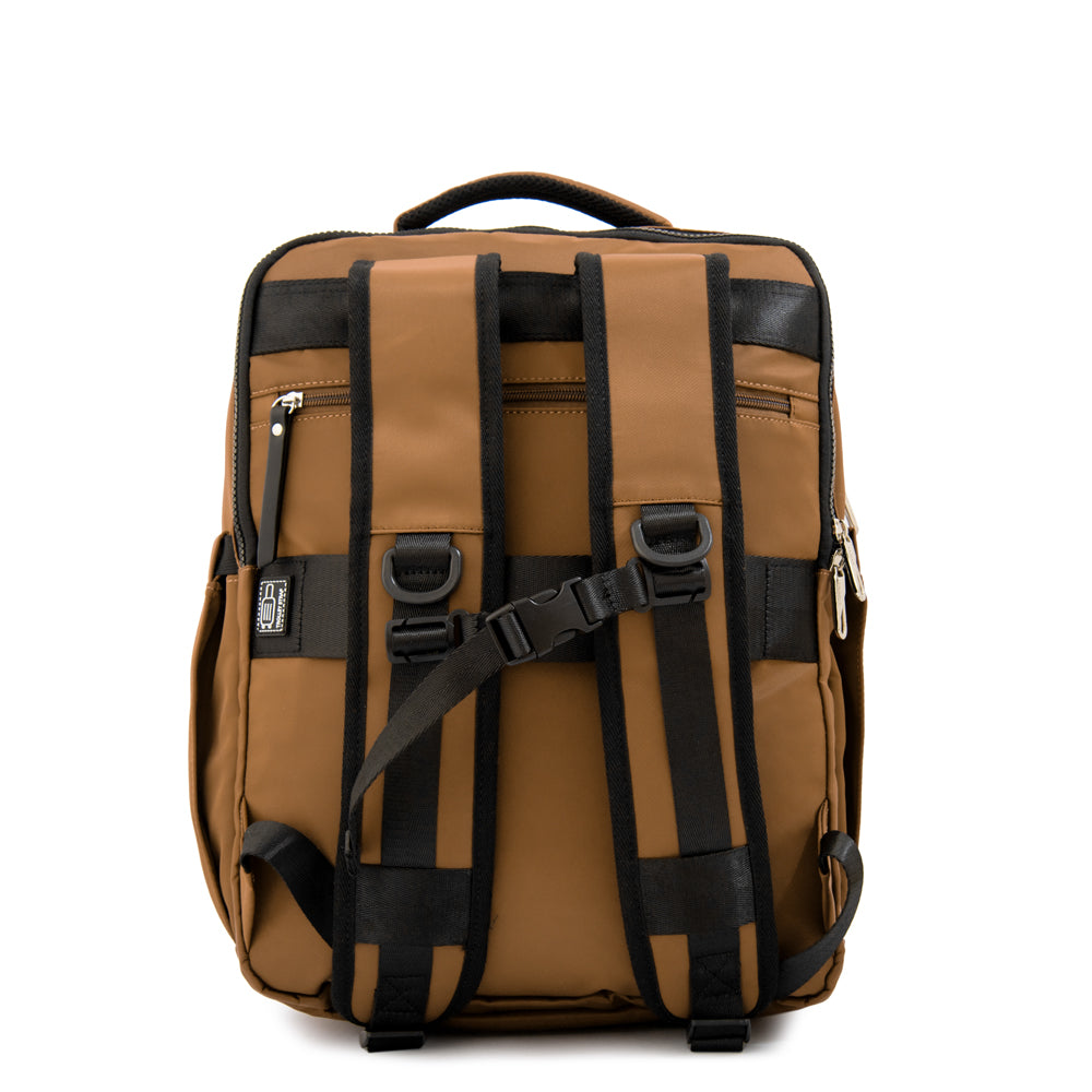 Mochila travel grande dania beige oscuro