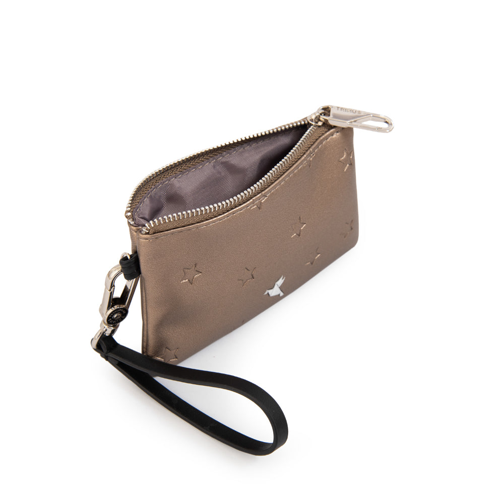 Monedero kael pequeña plateado oscuro