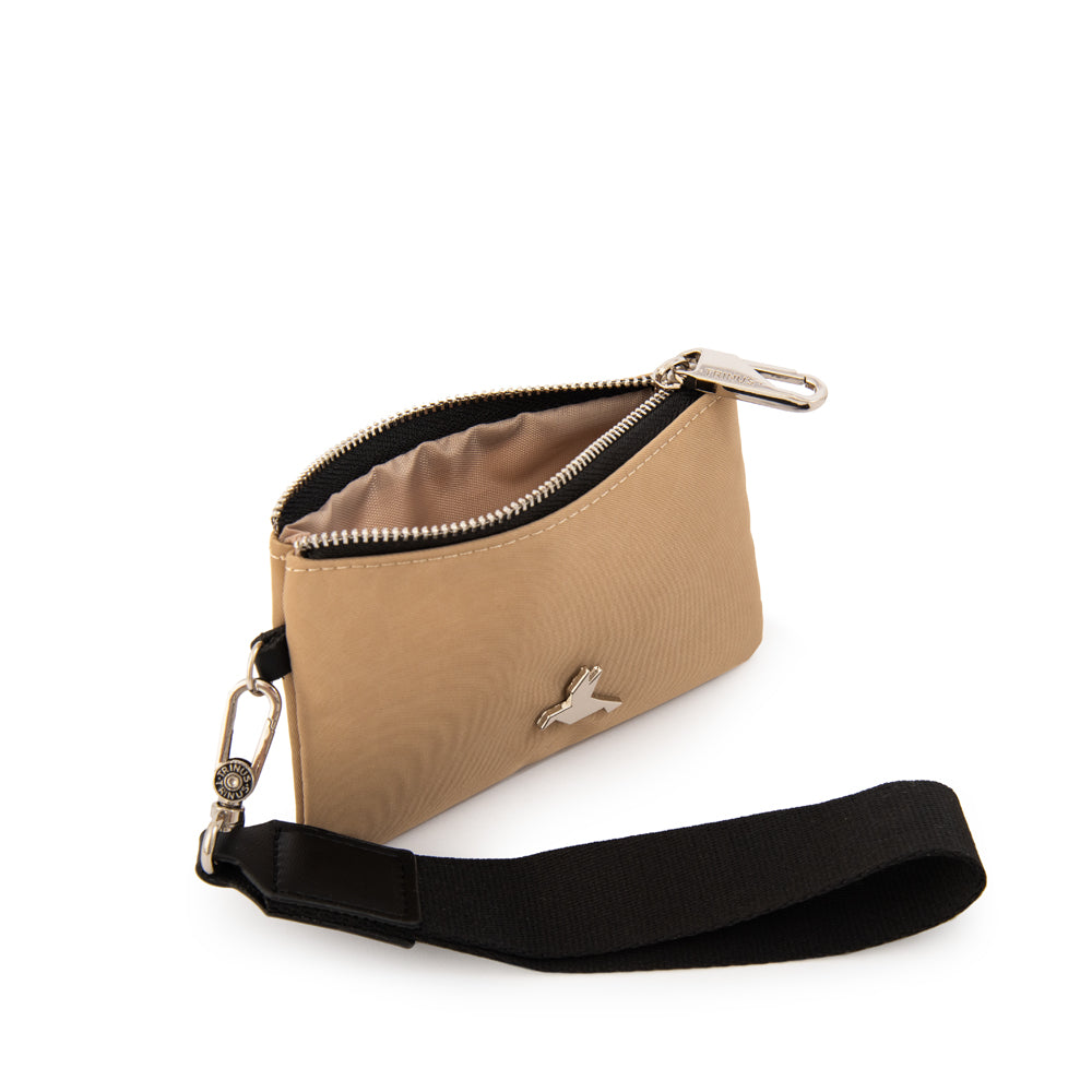 Monedero pequeña school beige