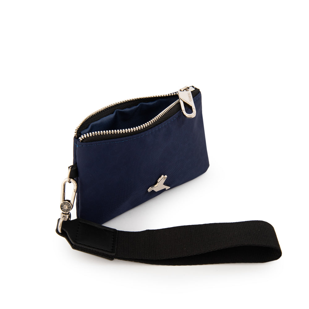 Monedero pequeña school denim
