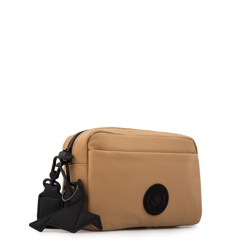 Cartera bandolera brooklyn mediana beige