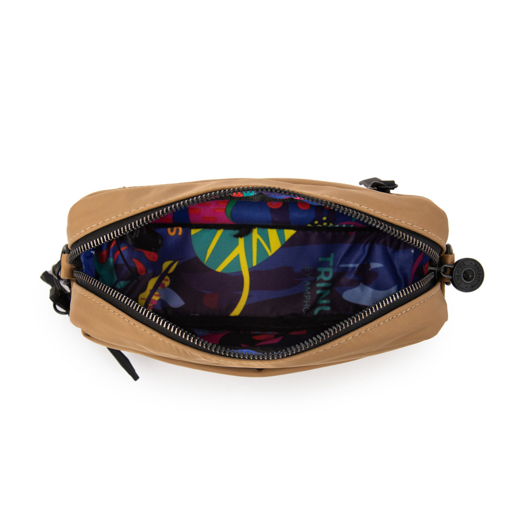 Cartera bandolera brooklyn mediana beige