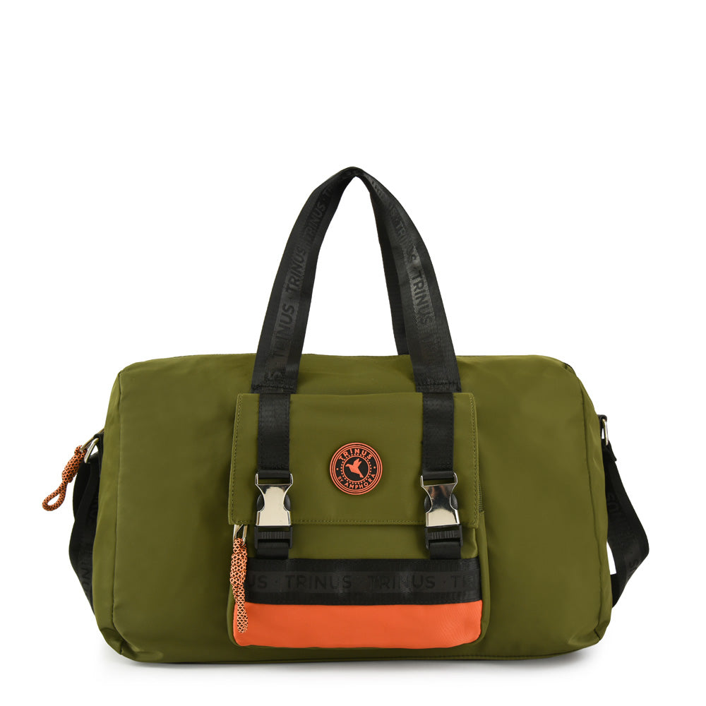 Cartera Dos Asas Grande Sue Verde Oscuro