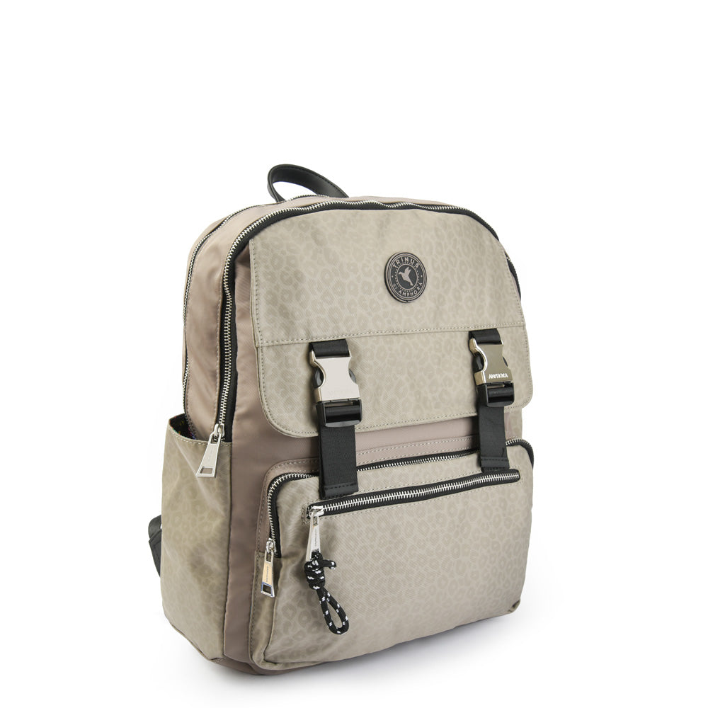 Mochila porta notebook college grande taupe