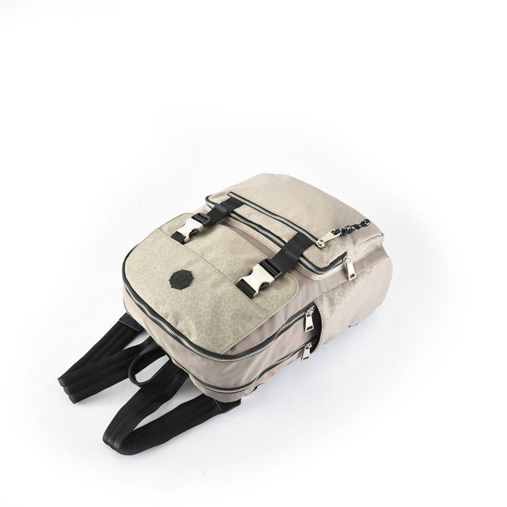 Mochila porta notebook college grande taupe