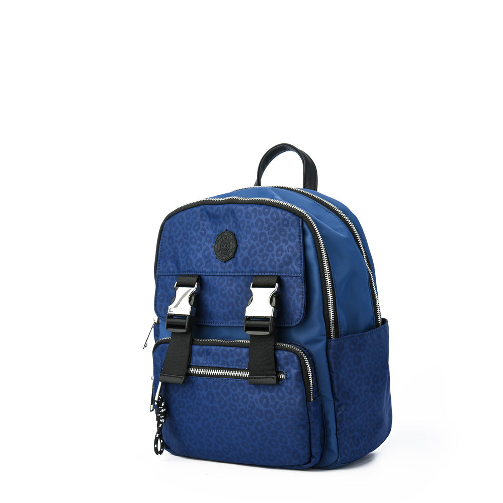 Mochila college mediana azul