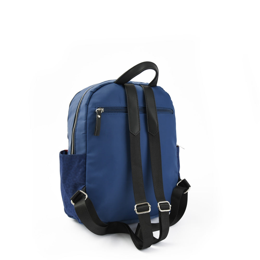 Mochila college mediana azul