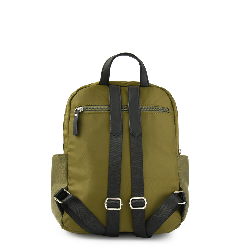 Mochila college mediana verde oliva