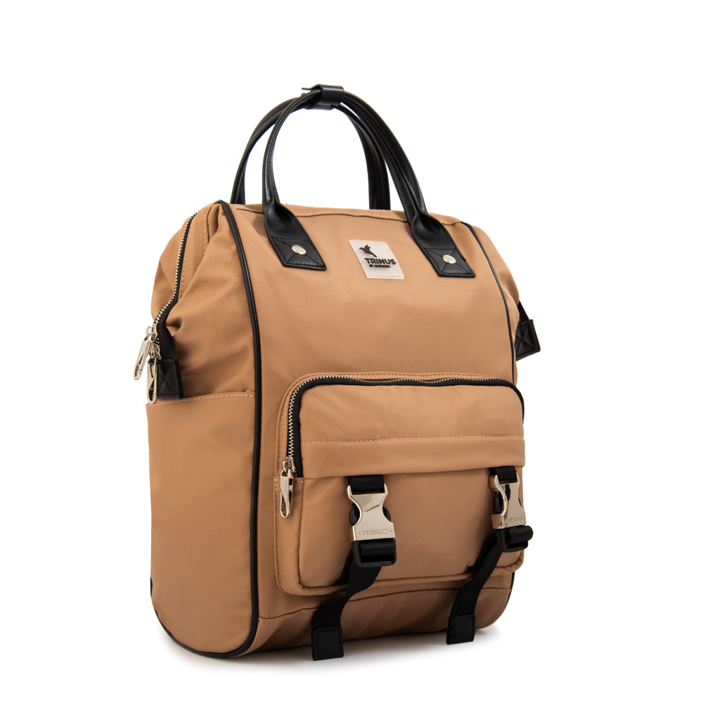Mochila grande gina beige oscuro