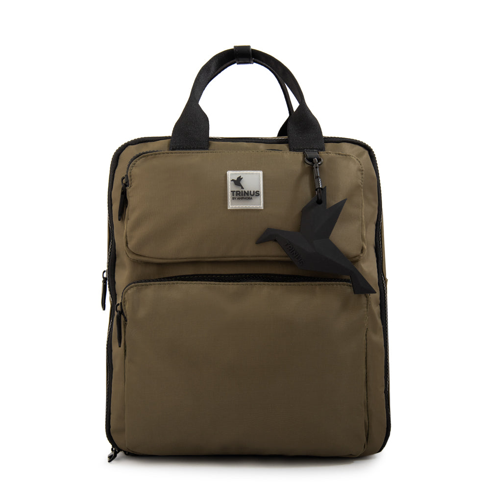 Mochila porta notebook mediana lorenza verde oliva