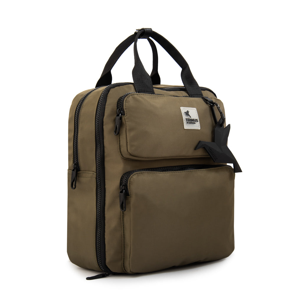 Mochila porta notebook mediana lorenza verde oliva
