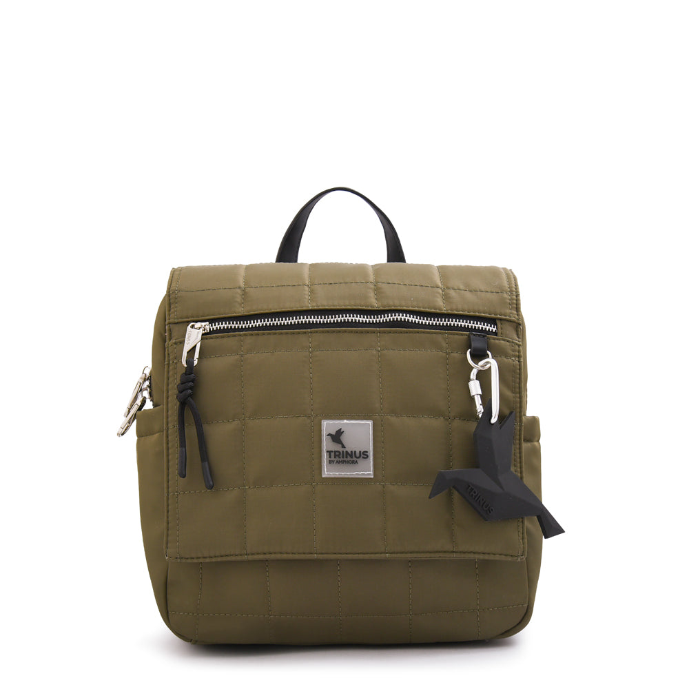 Mochila mediana belina verde oliva
