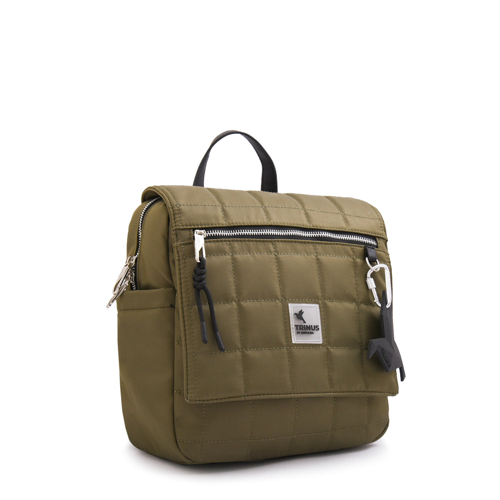 Mochila mediana belina verde oliva