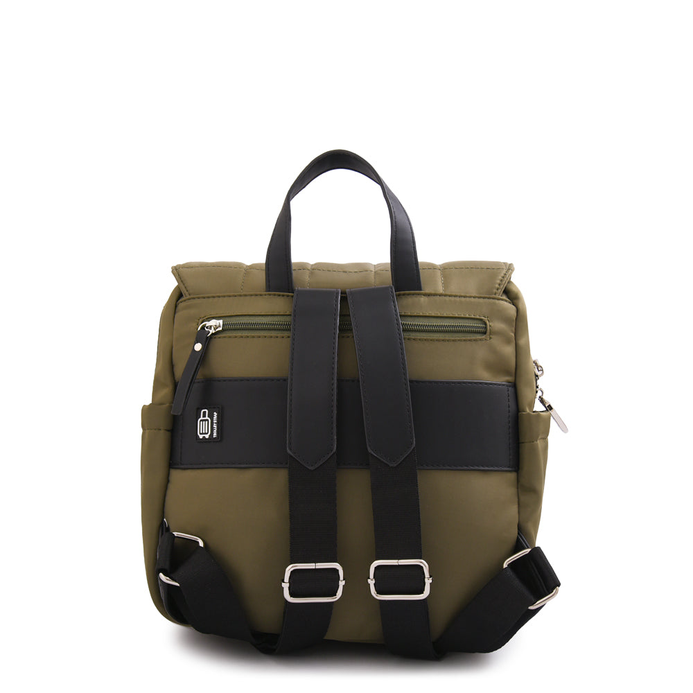 Mochila mediana belina verde oliva