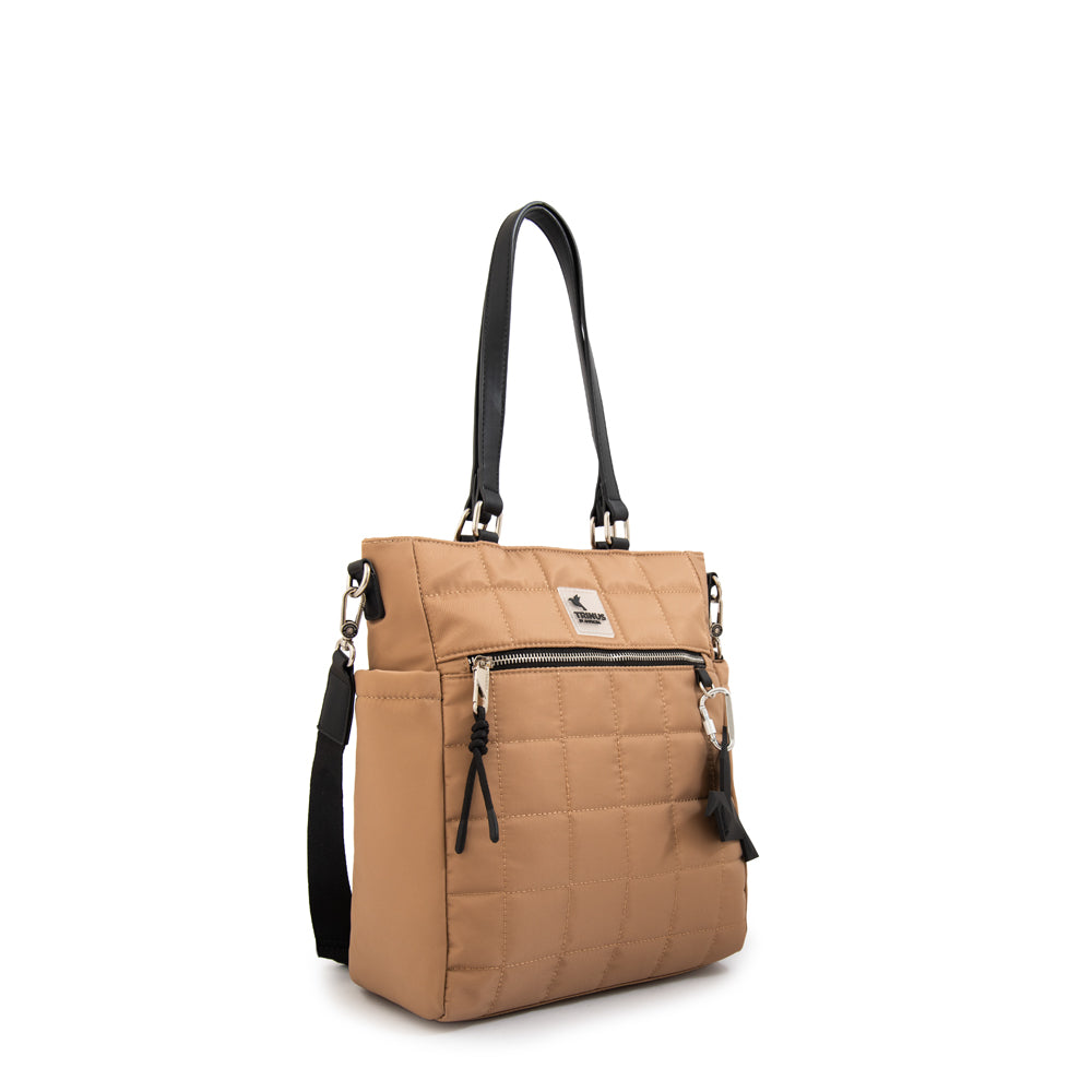 Cartera Dos Asas grande belina beige oscuro