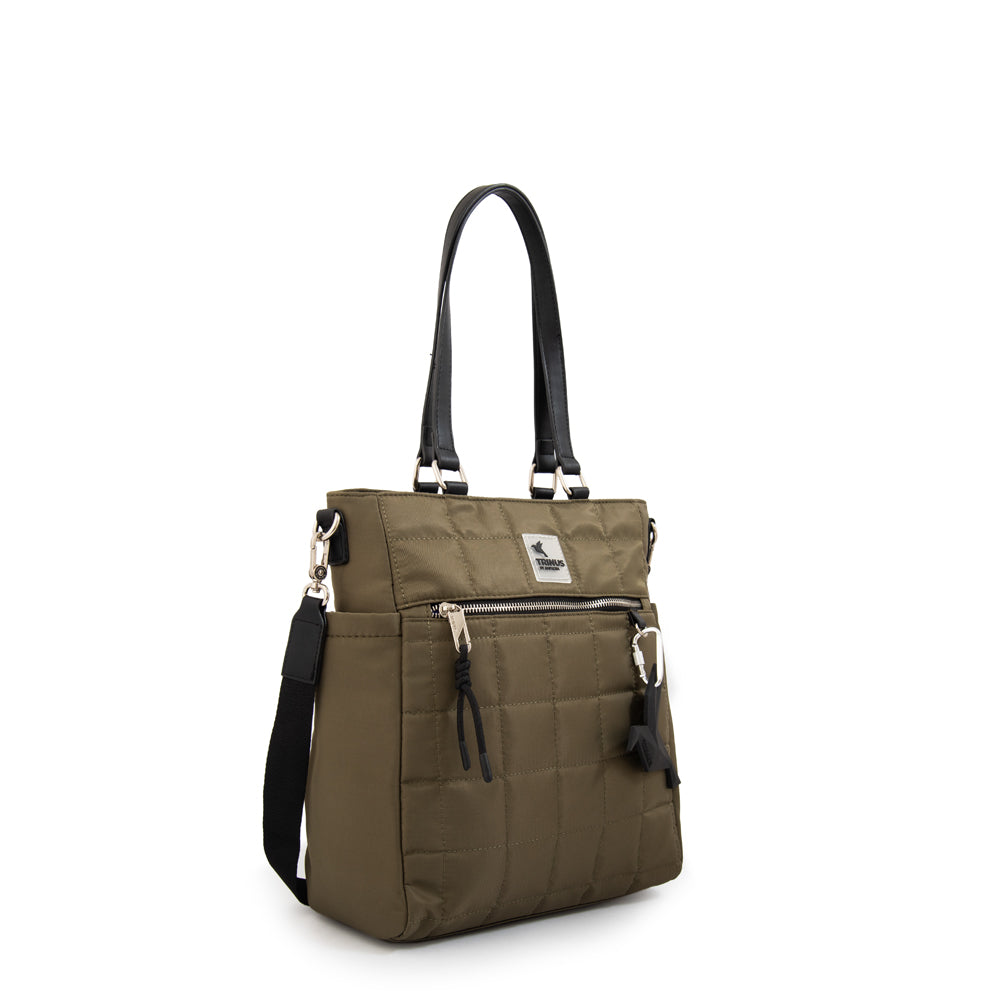 Cartera Dos Asas grande belina verde oliva