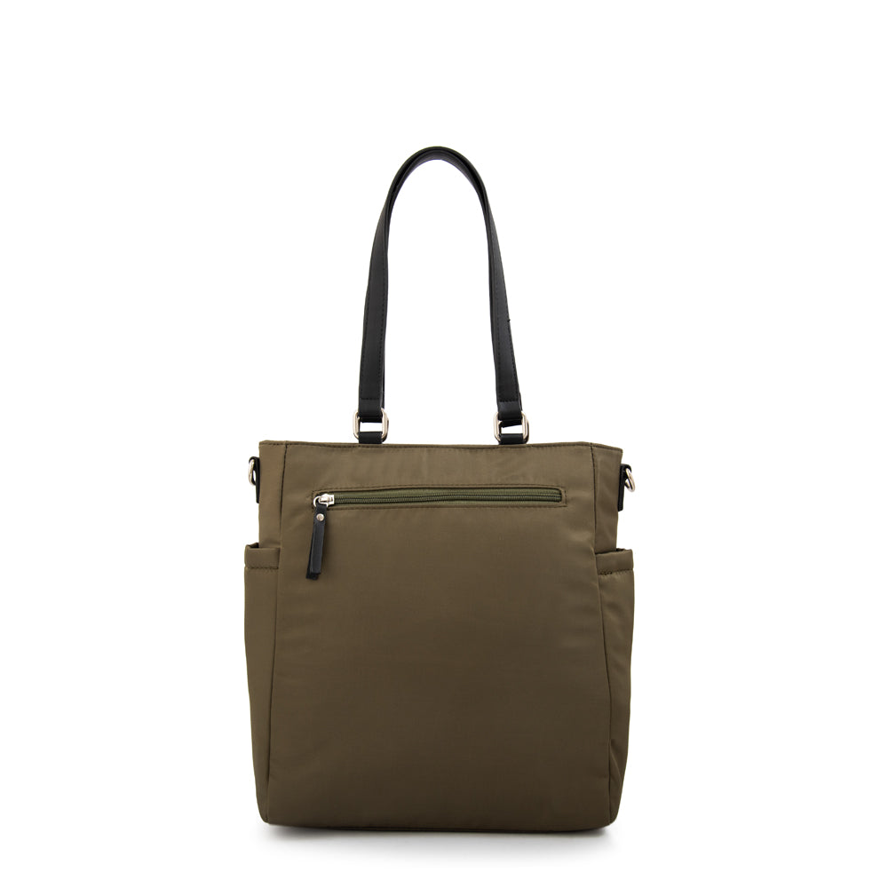 Cartera Dos Asas grande belina verde oliva