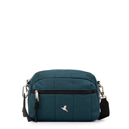 Cartera Bandolera pequeña lizel petroleo oscuro