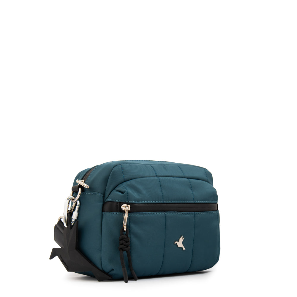 Cartera Bandolera pequeña lizel petroleo oscuro