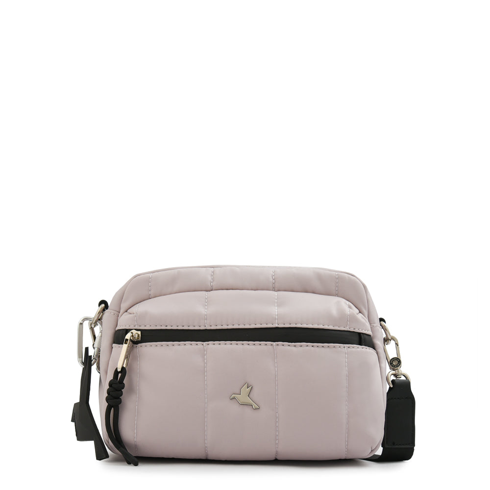 Cartera Bandolera pequeña lizel blanco crudo