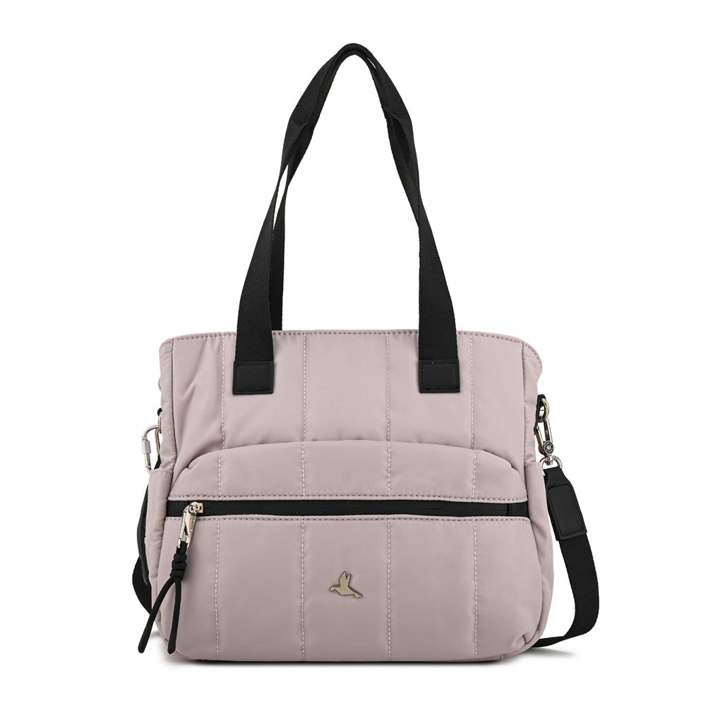 Cartera Dos Asas grande lizel blanco crudo