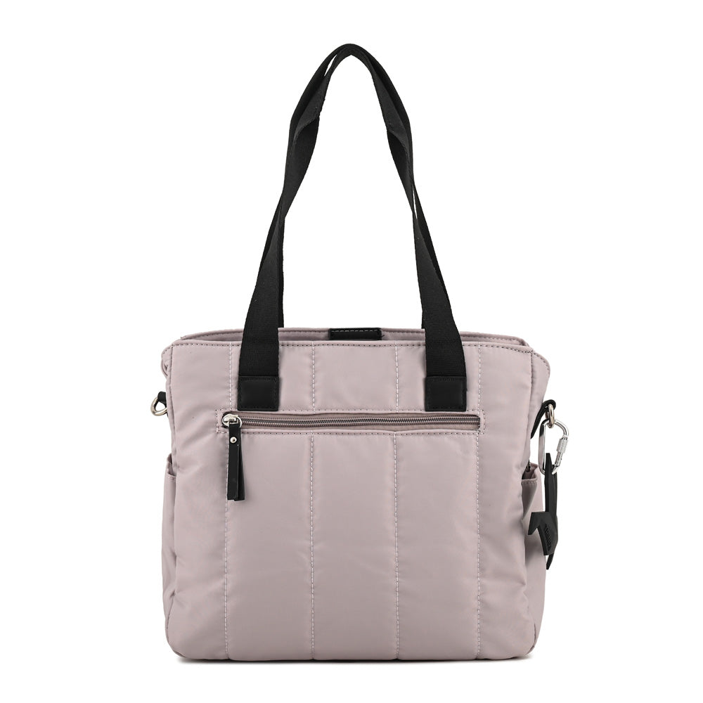 Cartera Dos Asas grande lizel blanco crudo