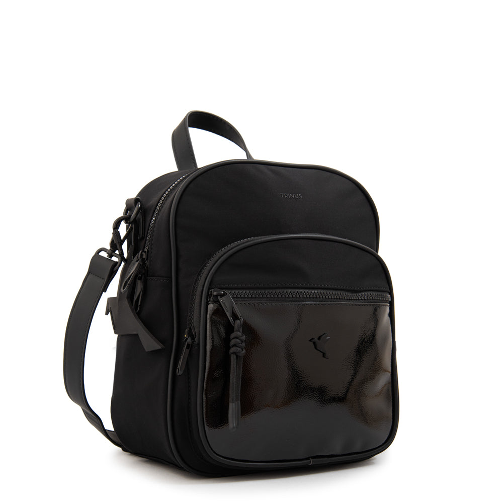 Mochila mediana carina negro