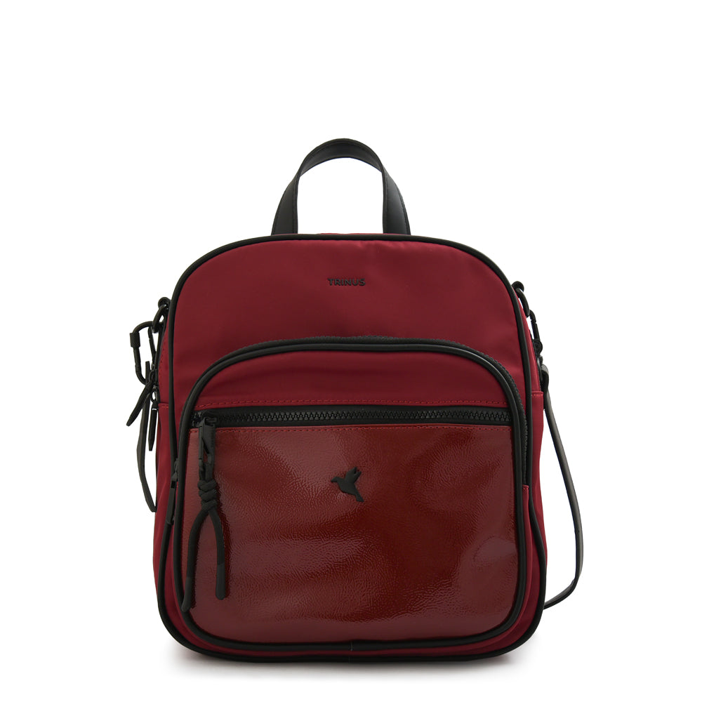 Mochila mediana carina burdeo