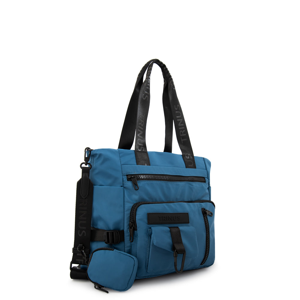 Cartera Dos Asas regina grande azul
