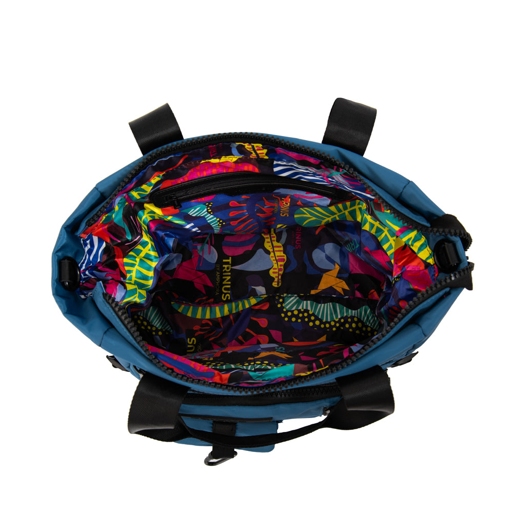 Cartera Dos Asas regina grande azul
