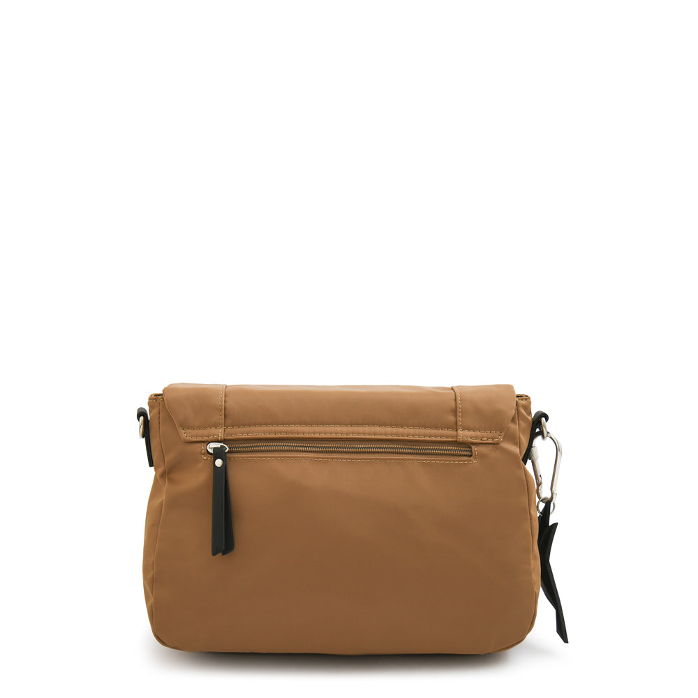 Cartera Bandolera mediana dania beige oscuro