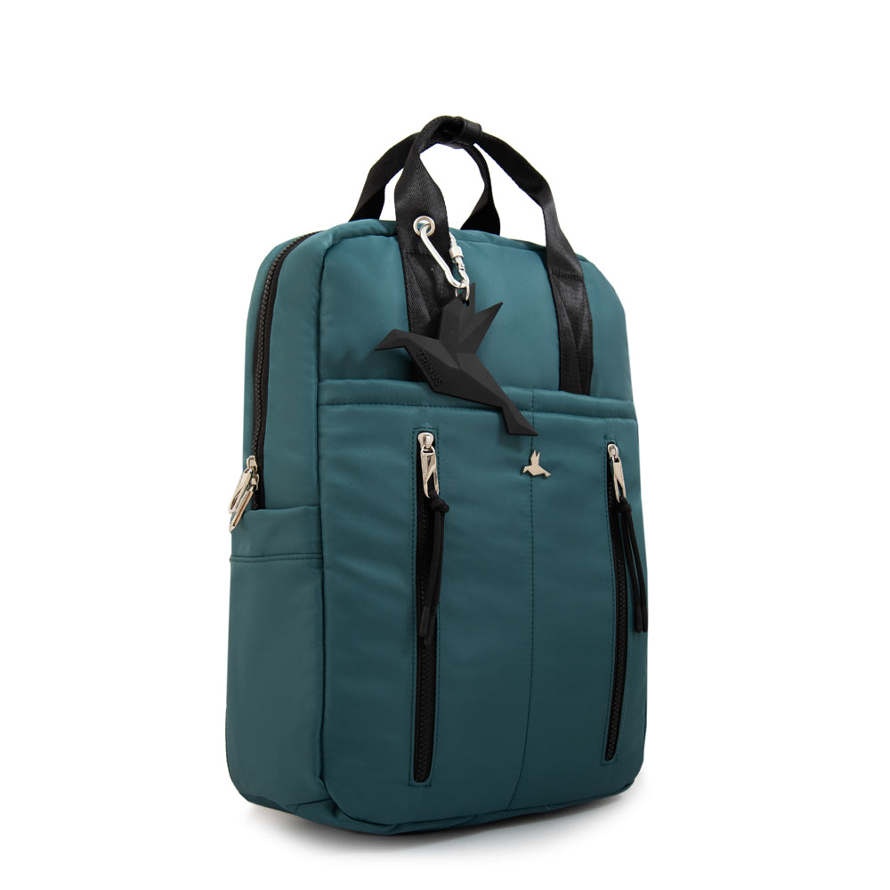 Mochila porta notebook grande juliana petroleo oscuro