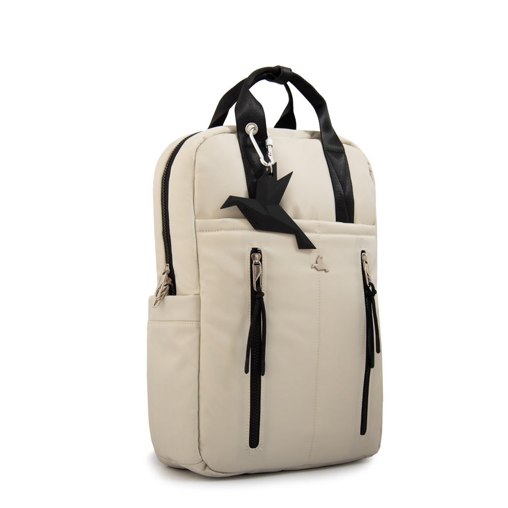 Mochila porta notebook grande juliana blanco crudo
