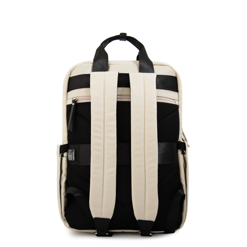Mochila porta notebook grande juliana blanco crudo