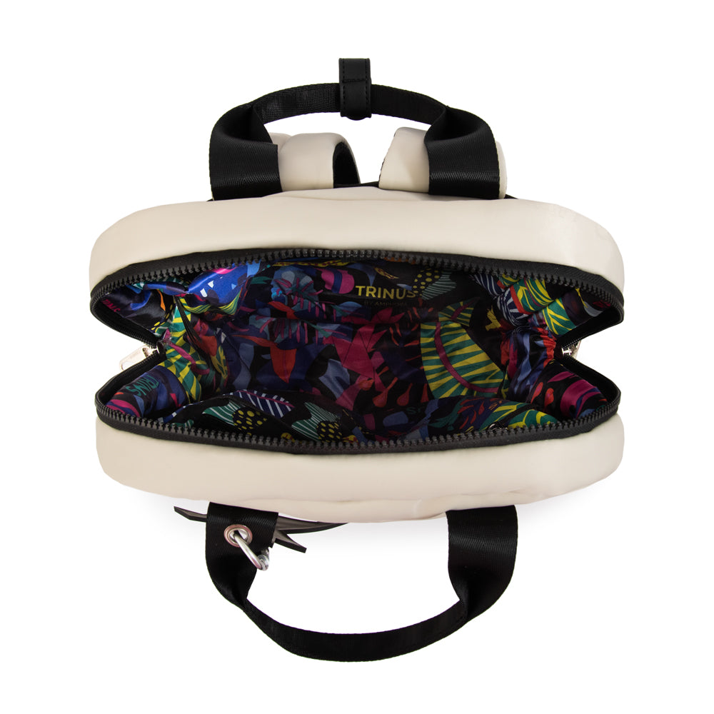 Mochila porta notebook grande juliana blanco crudo
