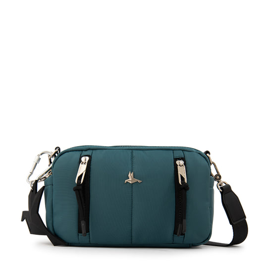 Cartera Bandolera mediana juliana petroleo oscuro