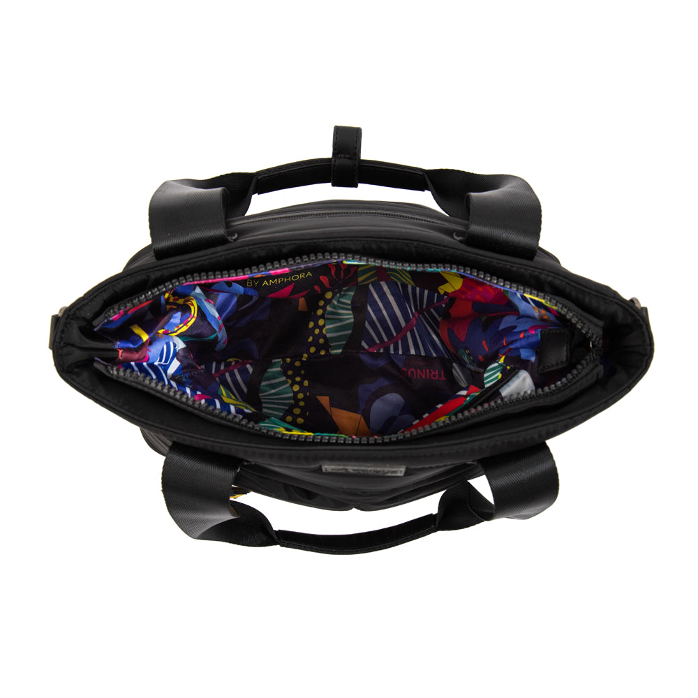 Cartera tote shopping tiana mediana negro