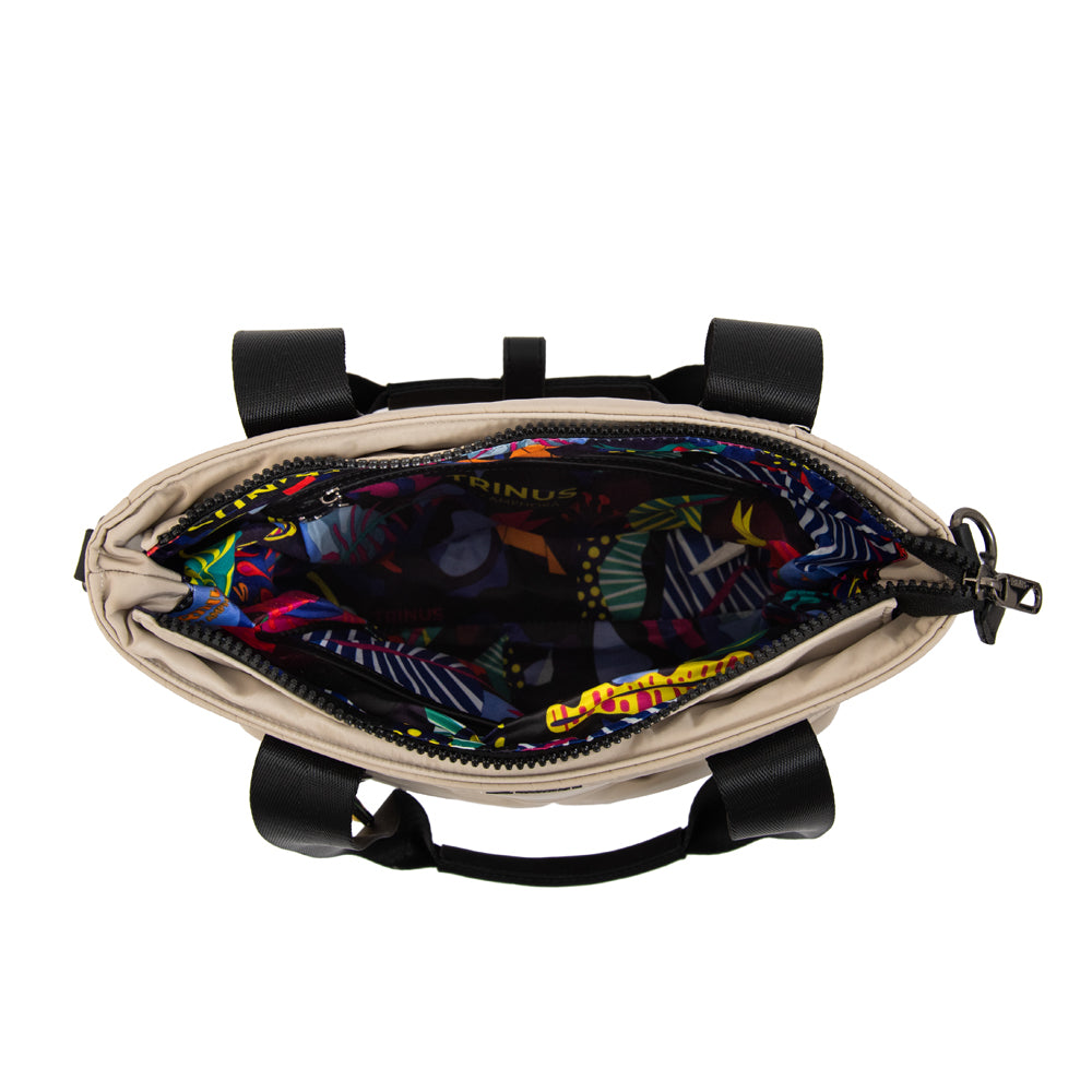 Cartera tote shopping tiana mediana beige