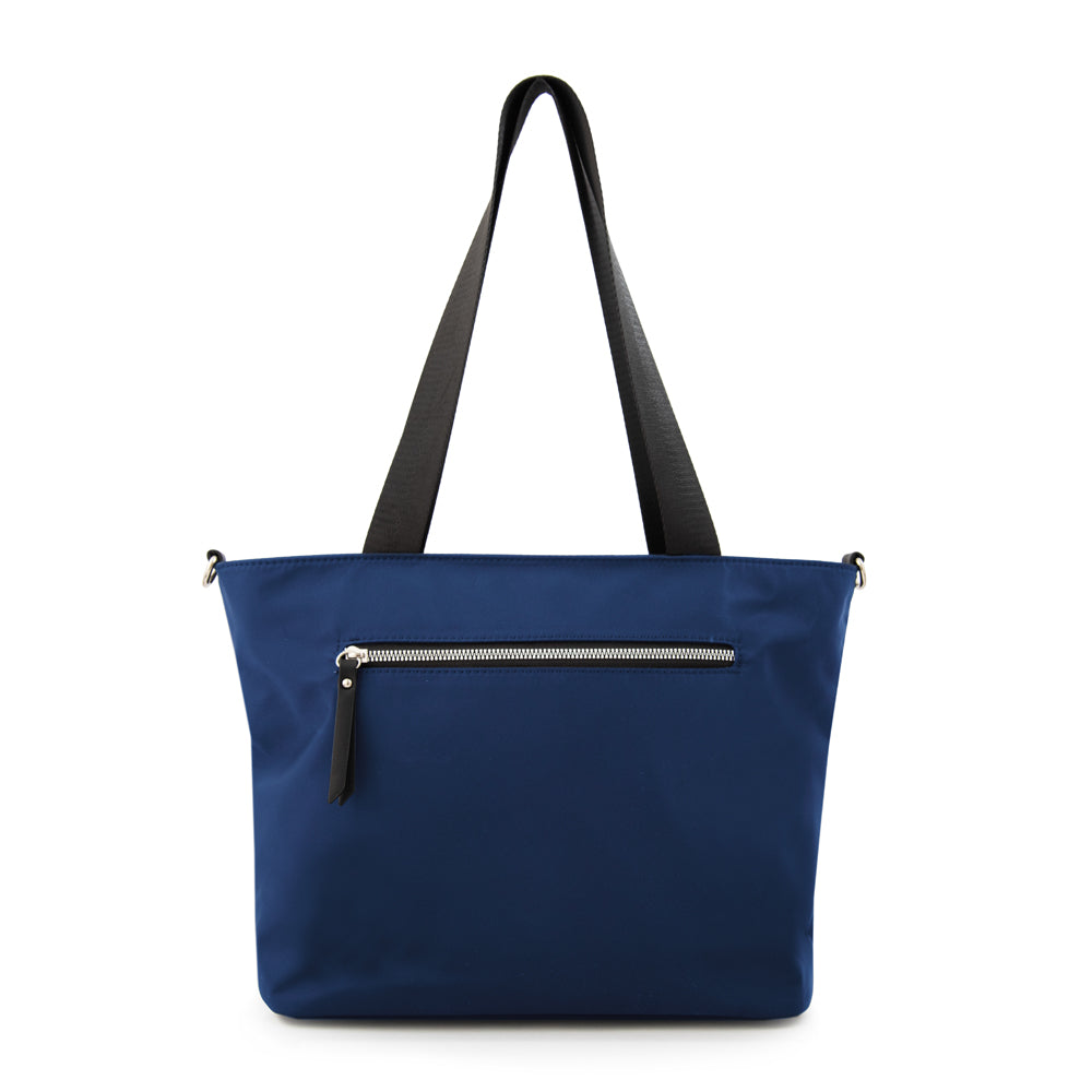 Cartera dos asas college grande azul