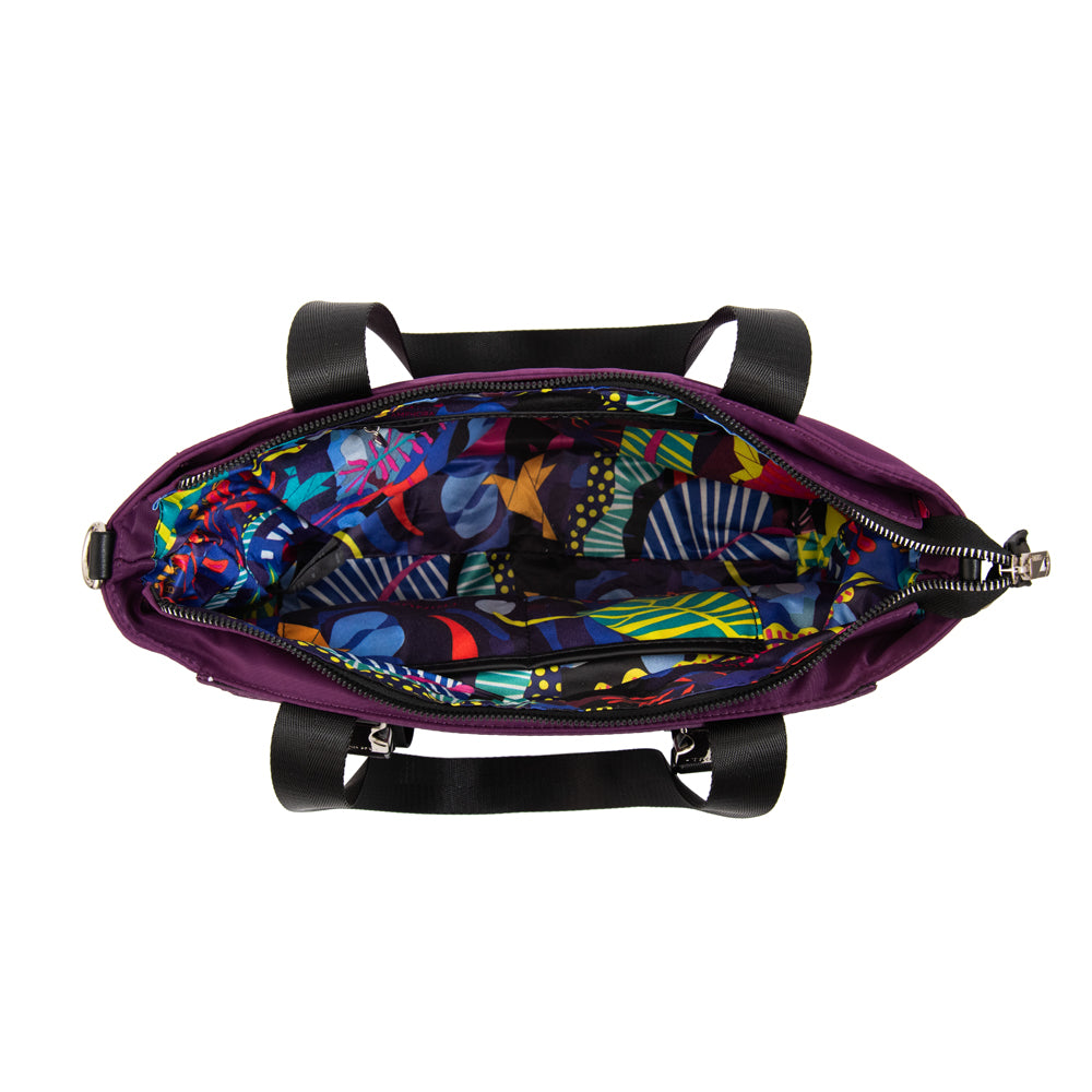 Cartera tote college grande morado