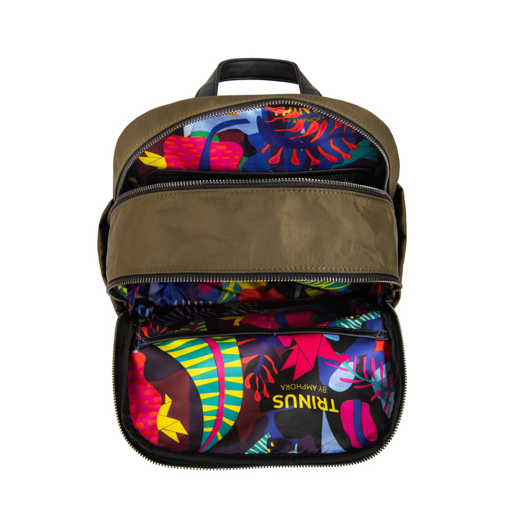 Mochila college verde oliva