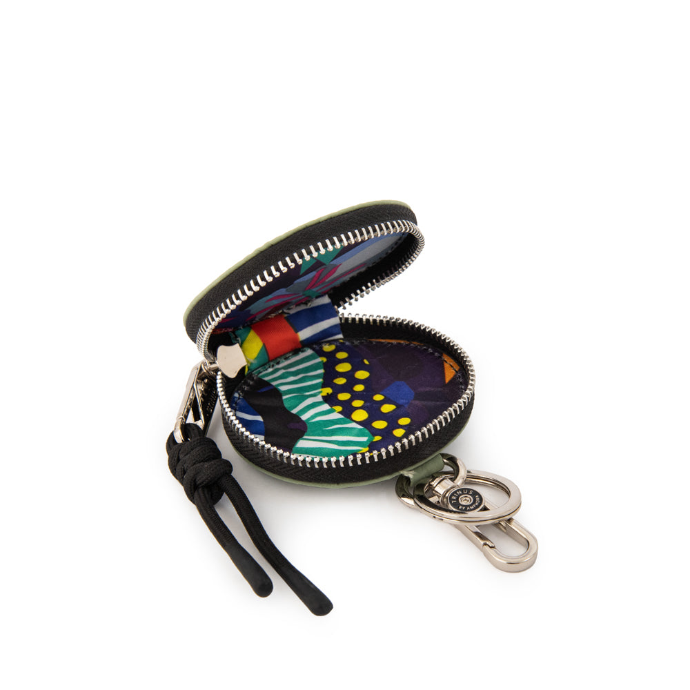 Llavero monedero tiara verde oliva