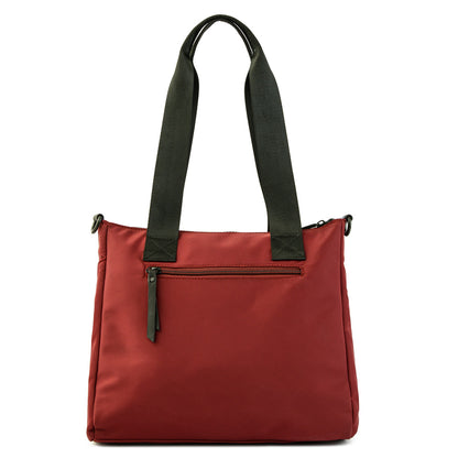 Cartera tote ait mediana burdeo