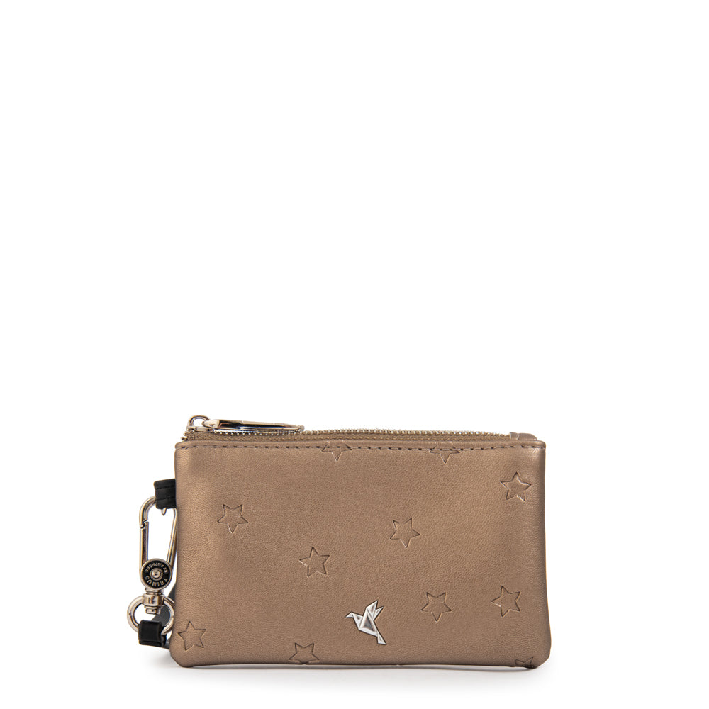 Monedero kael pequeña plateado oscuro