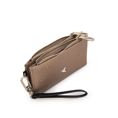 Billetera kael mediana plateado oscuro