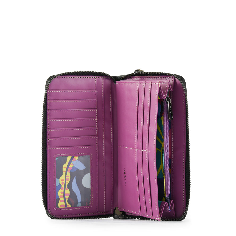 Billetera estuche grande ottawa morado