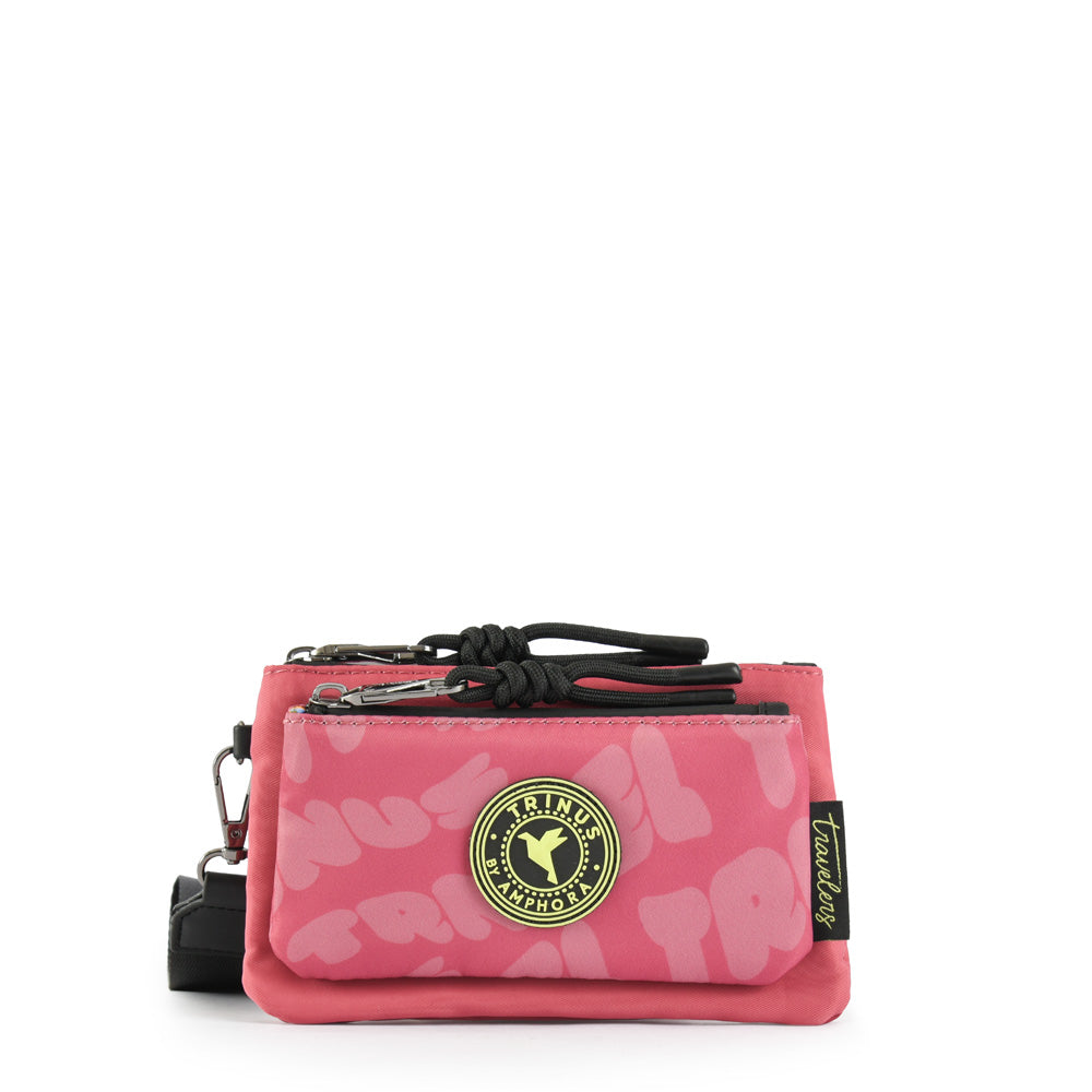 Billetera estuche mediana parl rosa viejo