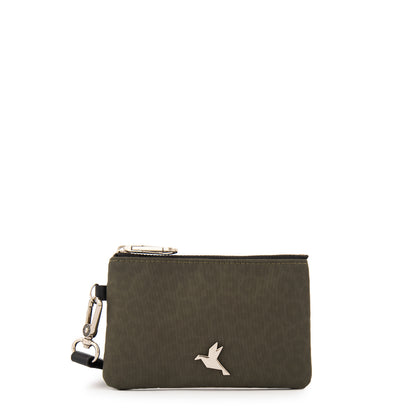 Monedero pequeña school verde oliva