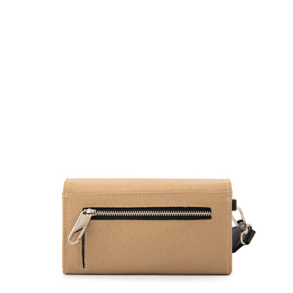 Billetera mediana school beige
